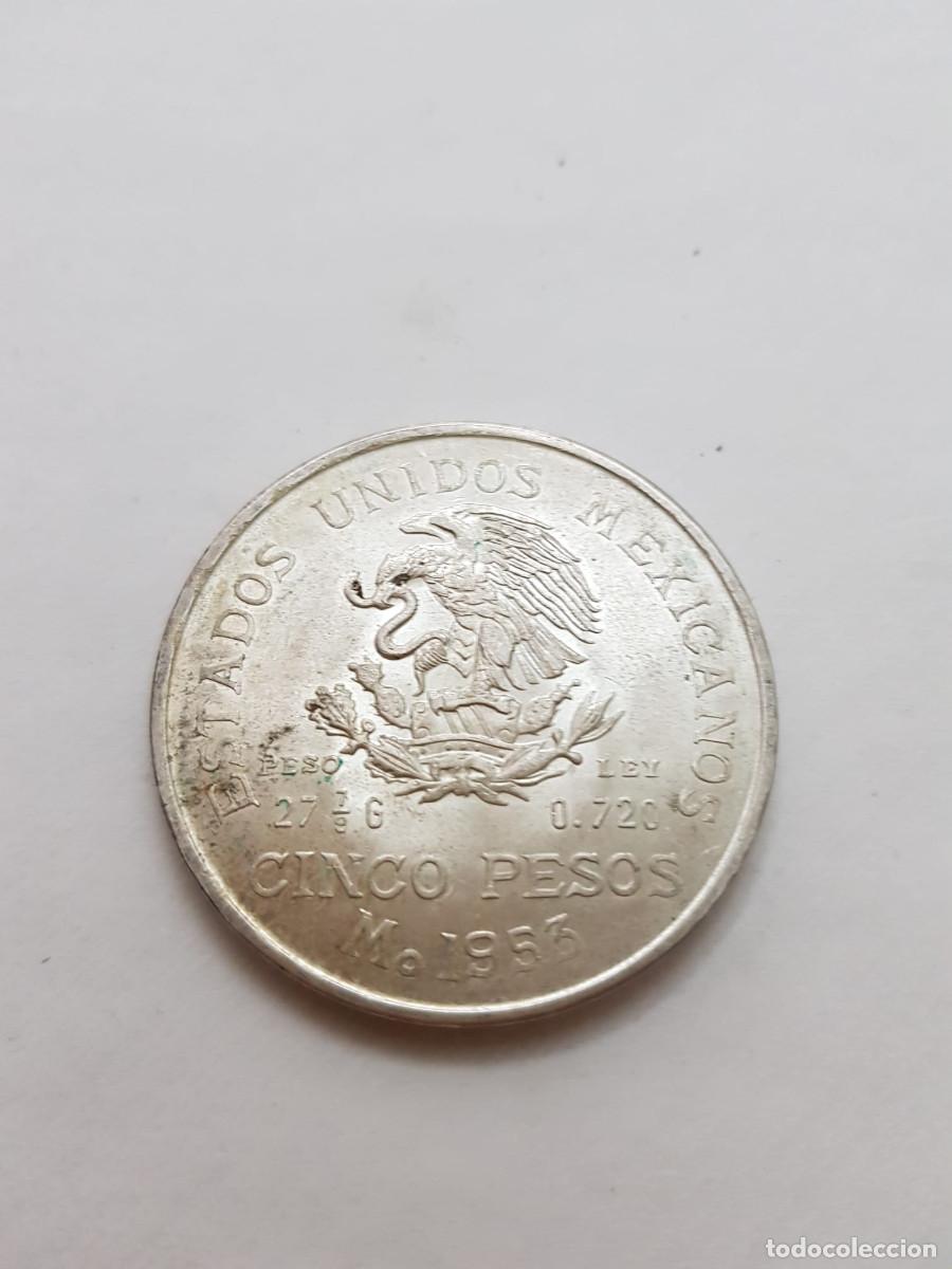 Monedas antiguas de Am&eacute;rica: MEXICO- 5 PESOS-1953