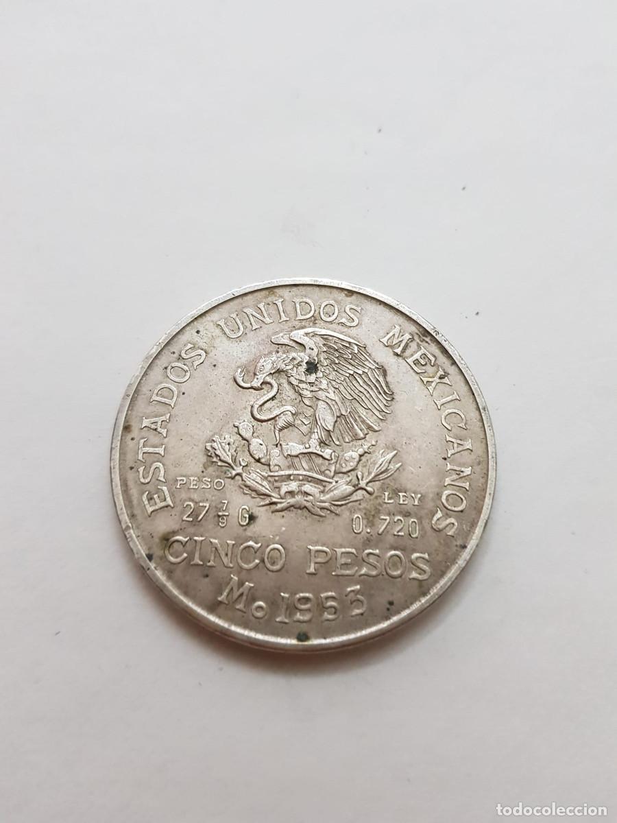 Monedas antiguas de Am&eacute;rica: MEXICO- 5 PESOS-1953