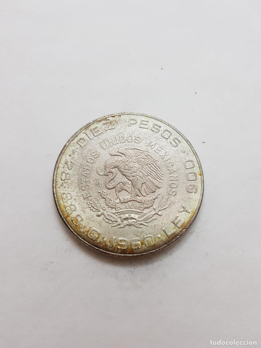 Monedas antiguas de Am&eacute;rica: MEXICO- 10 PESOS-1960