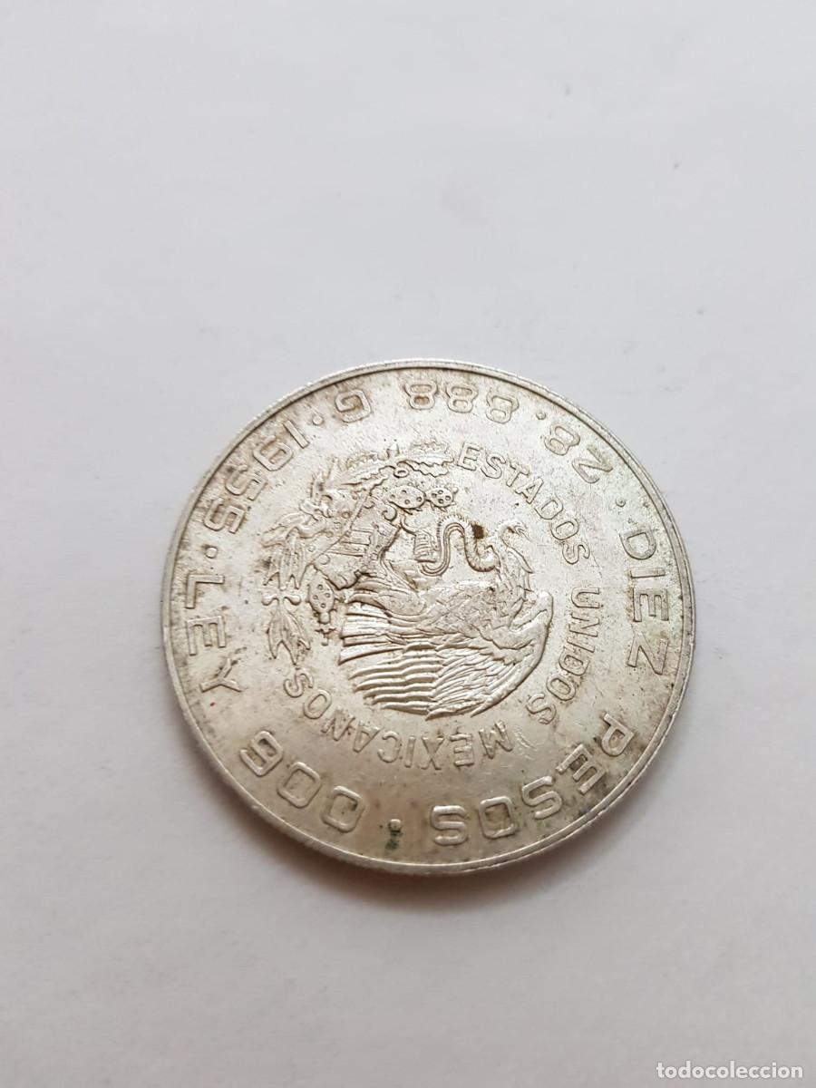 Monedas antiguas de Am&eacute;rica: MEXICO- 10 PESOS-1955