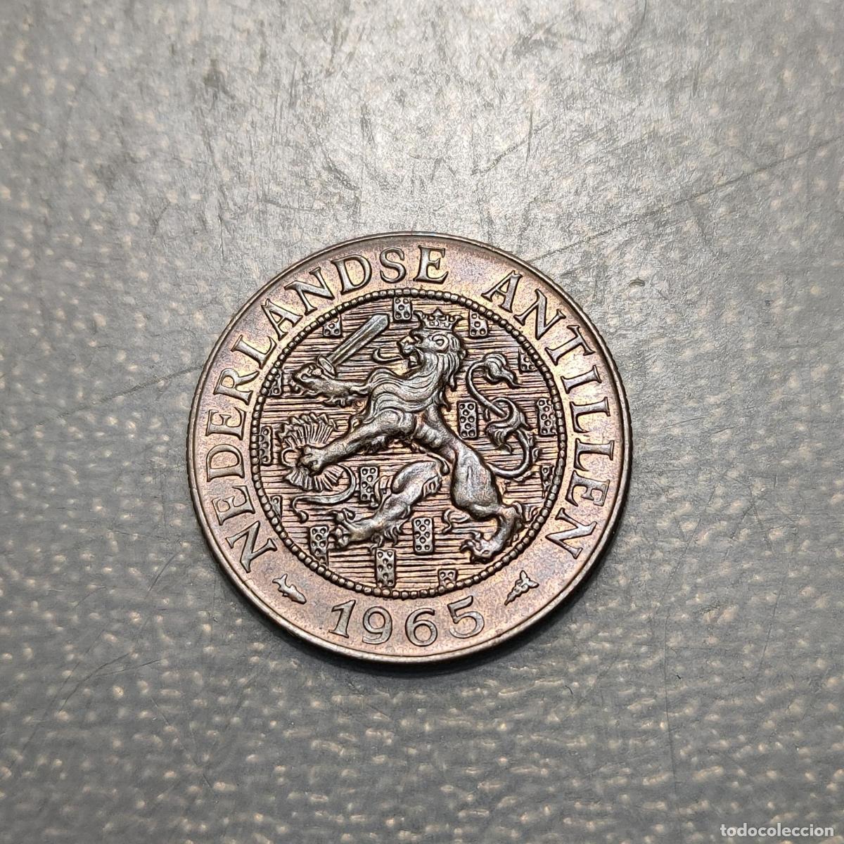 Monedas antiguas de Am&eacute;rica: NETHERLANDS ANTILLES ANTILLAS NEERLANDESAS 2 1/2 CENT 1965 FISH SC UNC