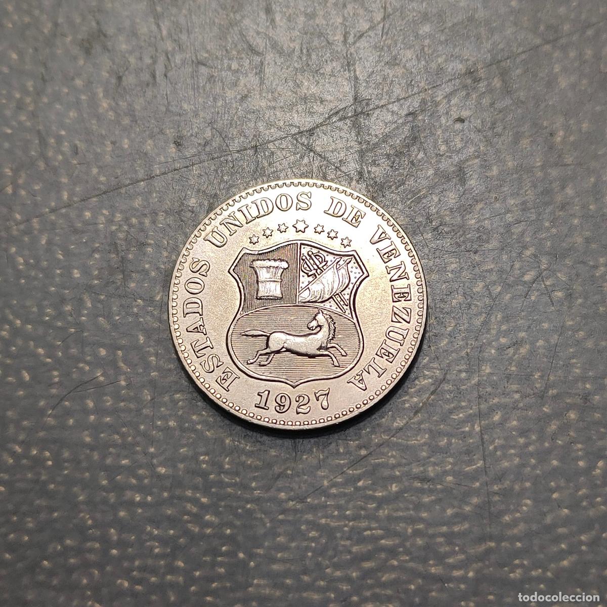 Monedas antiguas de Am&eacute;rica: VENEZUELA 5 CENTIMOS 1927