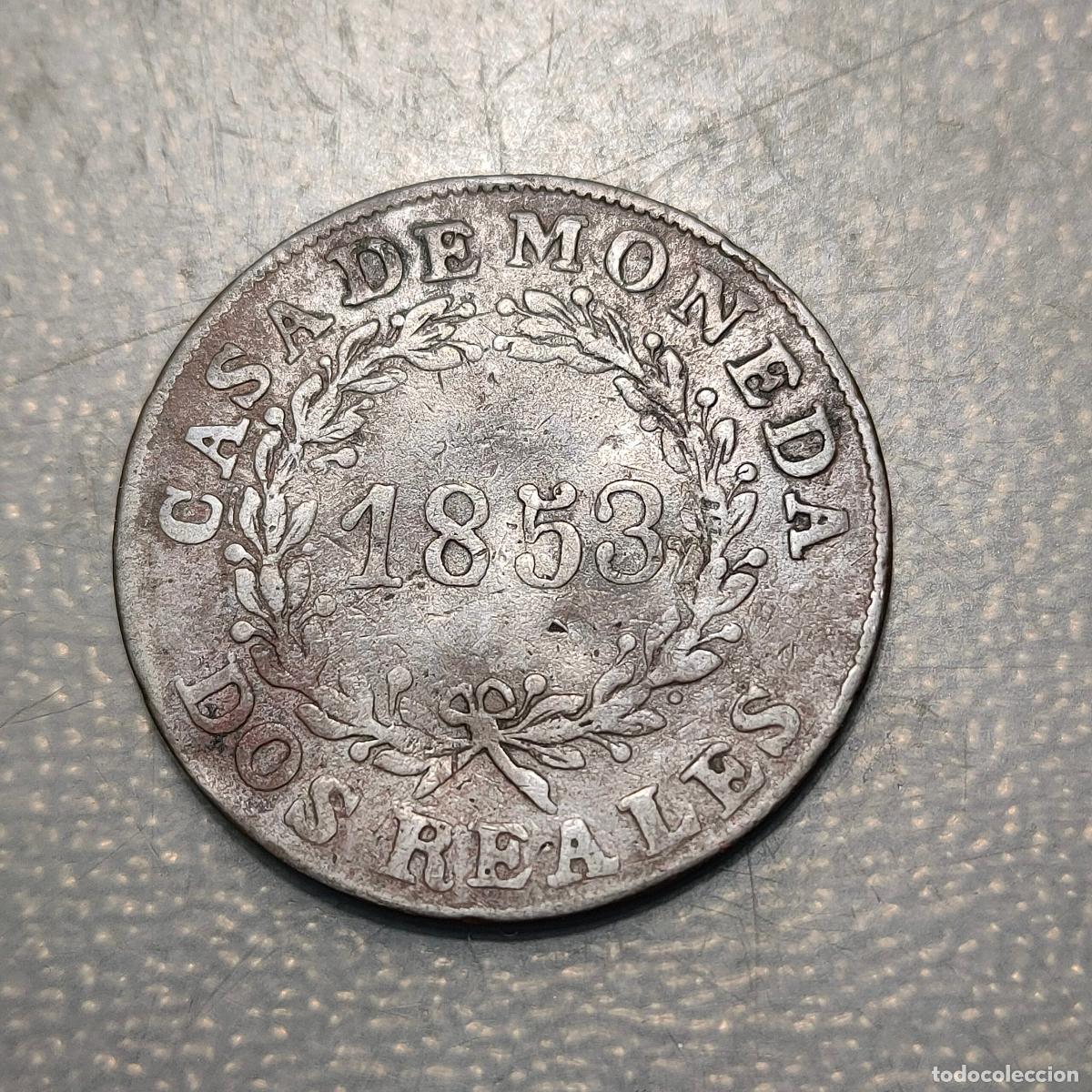 Monedas antiguas de Am&eacute;rica: ARGENTINA BUENOS AIRES 2 REALES 1853 MBC
