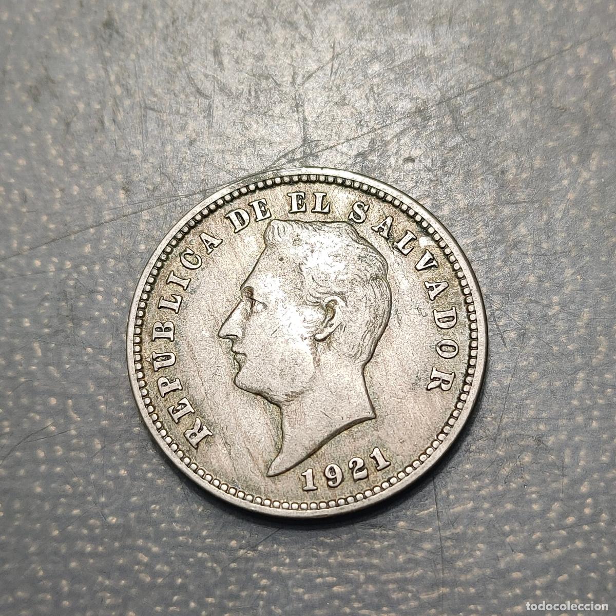 Monedas antiguas de Am&eacute;rica: SALVADOR 10 CENTAVOS 1921 MBC