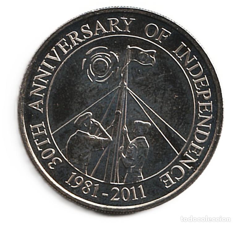Monedas antiguas de Am&eacute;rica: Belice 2 d&oacute;lares 2011 KM# 139