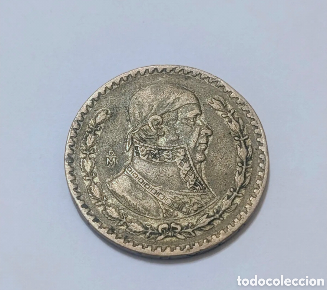 Monedas antiguas de Am&eacute;rica: Moneda Plata 1 Peso M&eacute;xico 1958