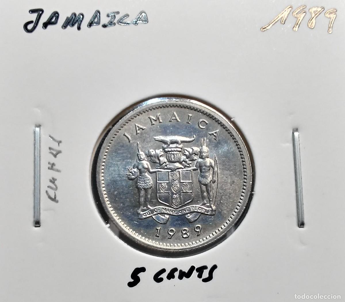 Monedas antiguas de Am&eacute;rica: JAMAICA 5 CENTAVOS / CENTS 1989 KM#46 EBC.