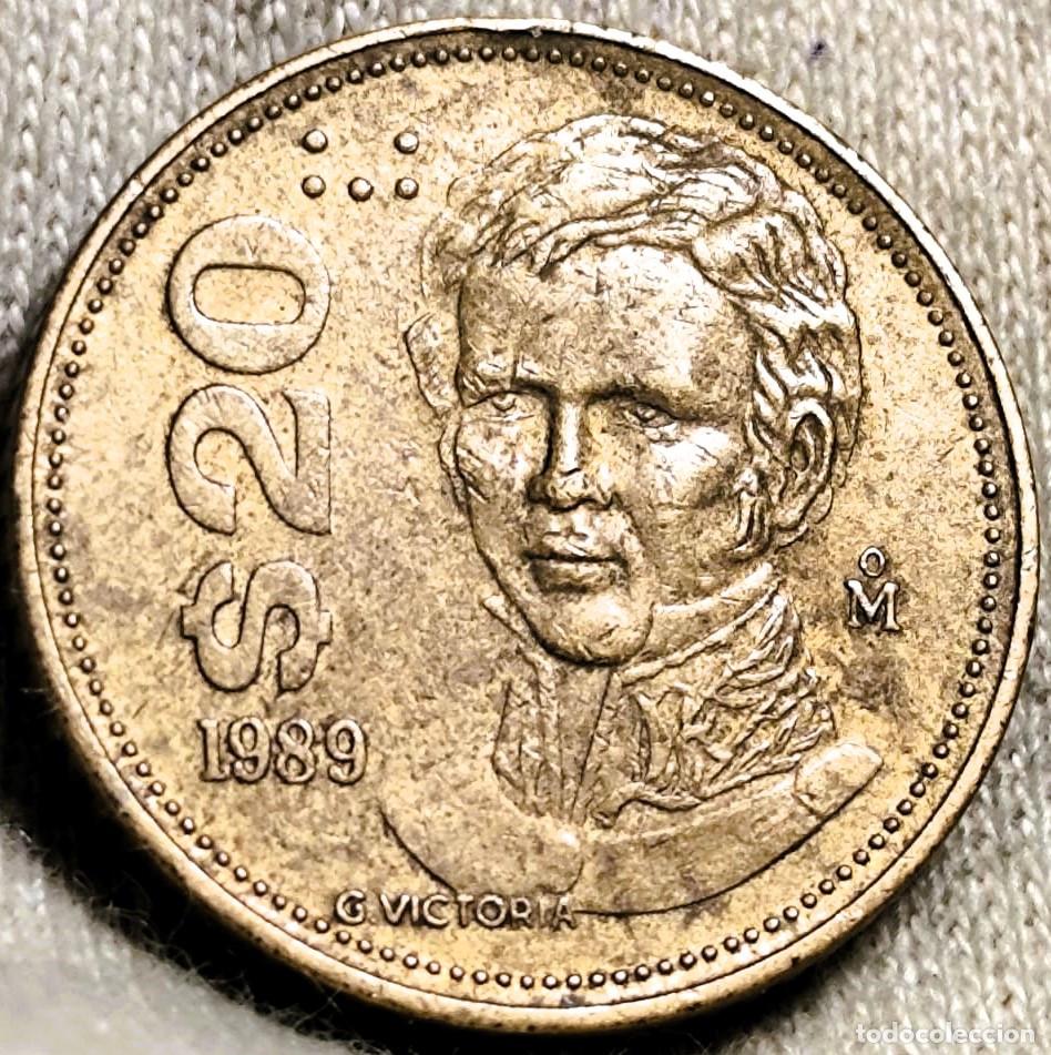 Monedas antiguas de Am&eacute;rica: Mexico 20 pesos, 1989 &ndash; mbc Lote 2655