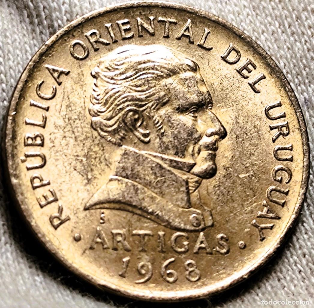 Monedas antiguas de Am&eacute;rica: Uruguay 10 pesos, 1968, MBC+ , Lote 2647
