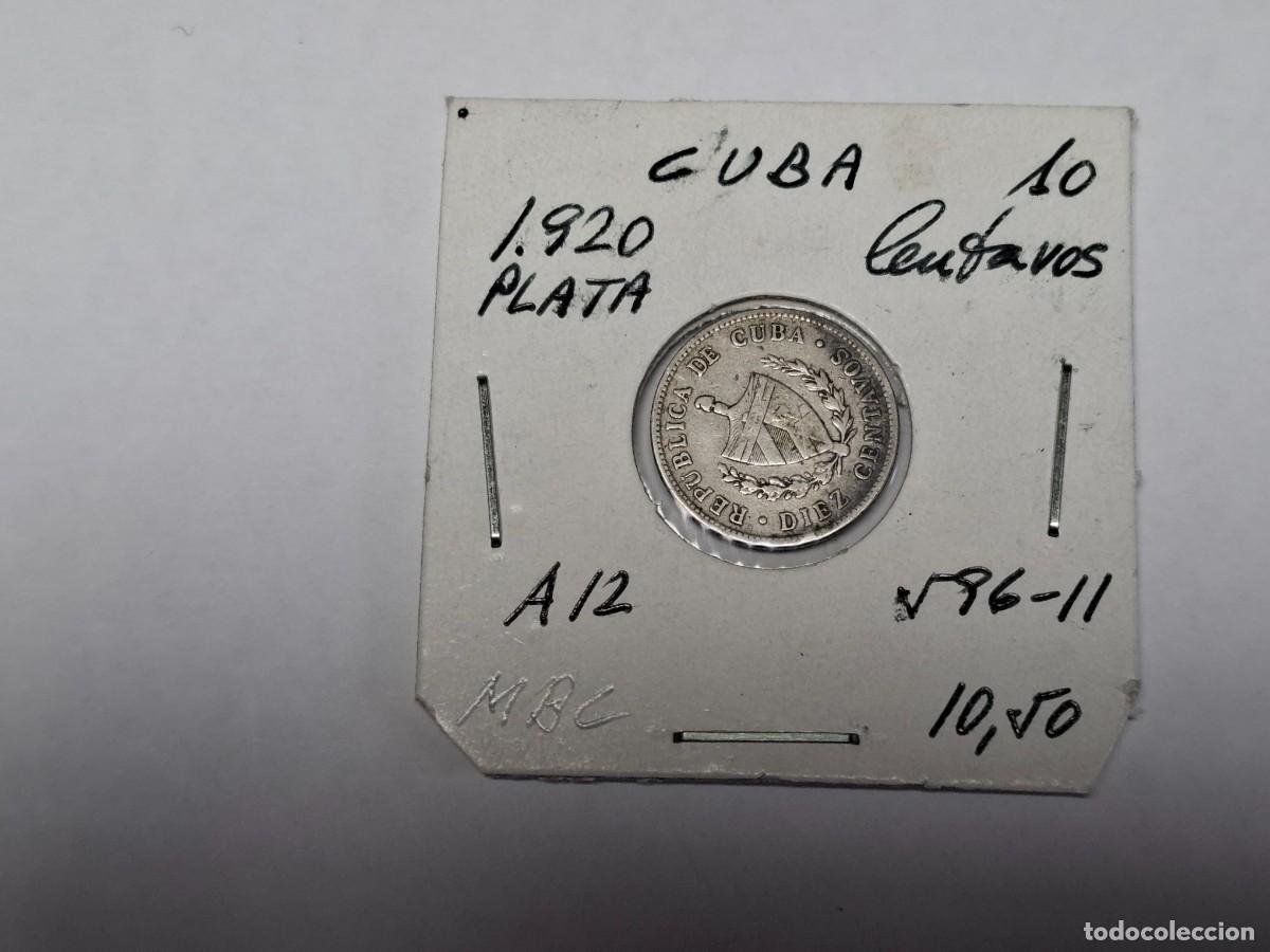 Monedas antiguas de Am&eacute;rica: 10 CENTAVOS de PLATA de 1920 KM A12 CUBA en MBC
