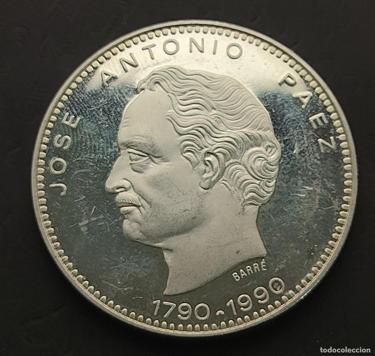 Monedas antiguas de Am&eacute;rica: VENEZUELA A&Ntilde;O 1990 500 BOLIVARES (900) &rdquo; BICENTENARIO DEL NACIMIENTO &rdquo;