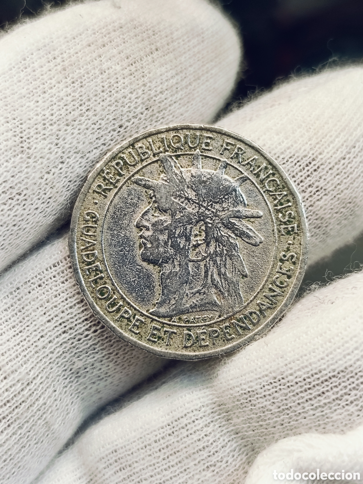 Monedas antiguas de Am&eacute;rica: GUADALUPE . COLONIA FRANCESA. 1 FRANCO . A&Ntilde;O 1903