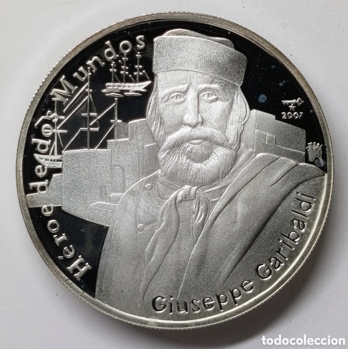 Monedas antiguas de Am&eacute;rica: CUBA. &ldquo;GIUSEPPE GARIBALDI&rdquo;. 2007. 10 PESOS. PLATA. PROOF. 20 GRAMOS. ,999. RARA