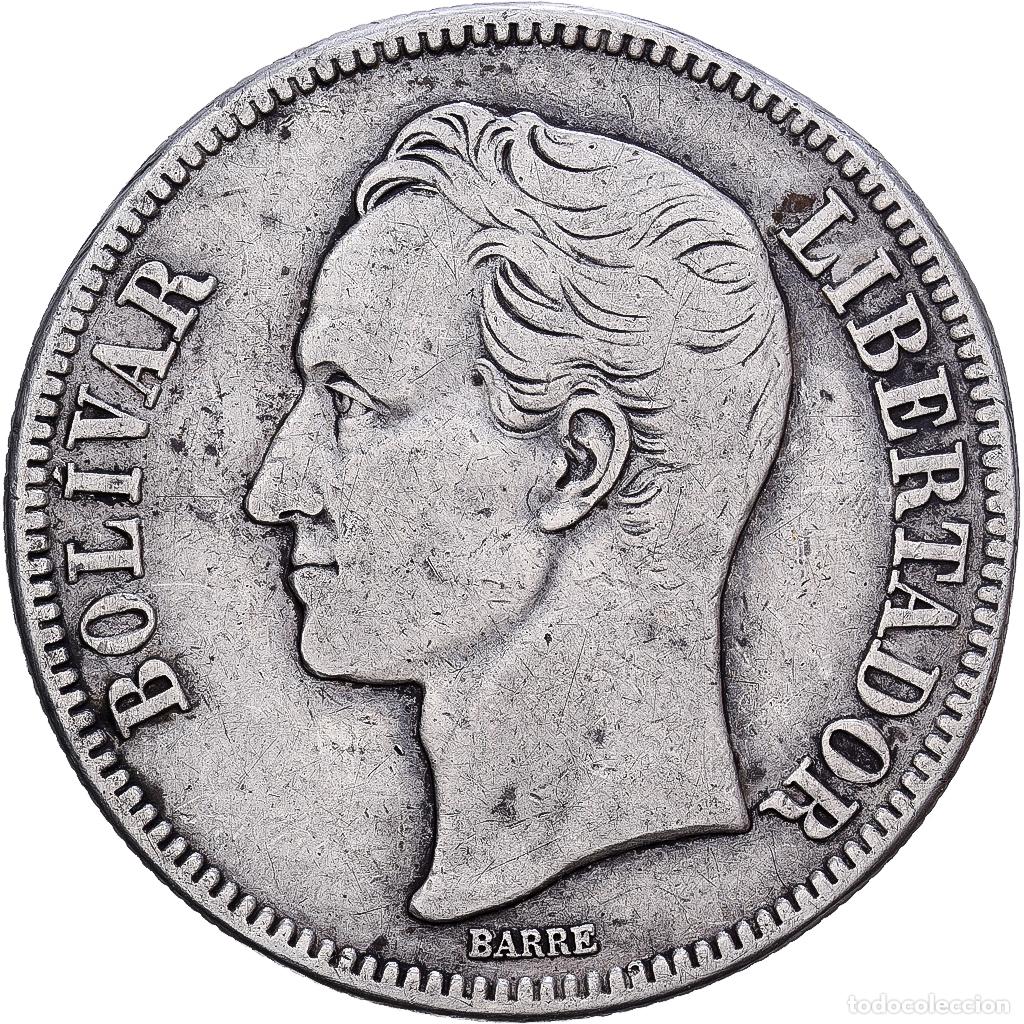Monedas antiguas de Am&eacute;rica: [#1540078] Venezuela, Gram 25, 5 Bolivares, 1936, Plata, BC+, KM:24.2