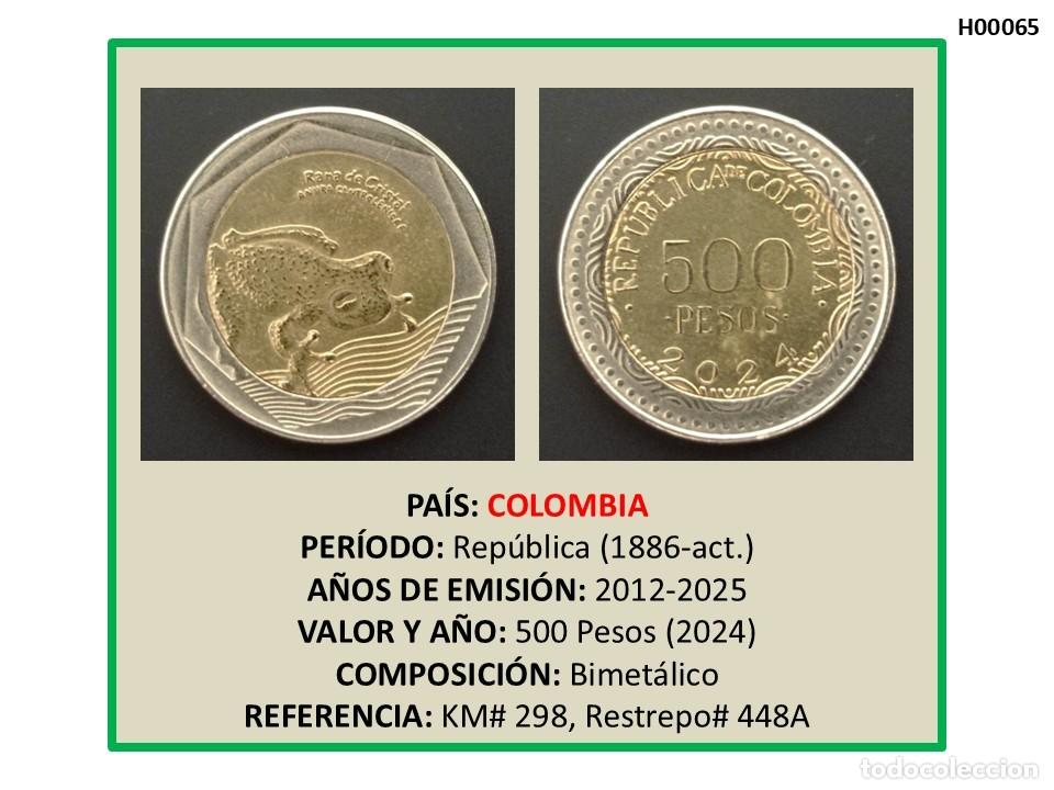 Monedas antiguas de Am&eacute;rica: MONEDA COLOMBIA. 500 PESOS (2024)