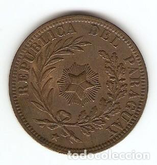 Monedas antiguas de Am&eacute;rica: PARAGUAY 4 CENTESIMOS EMISION 1870