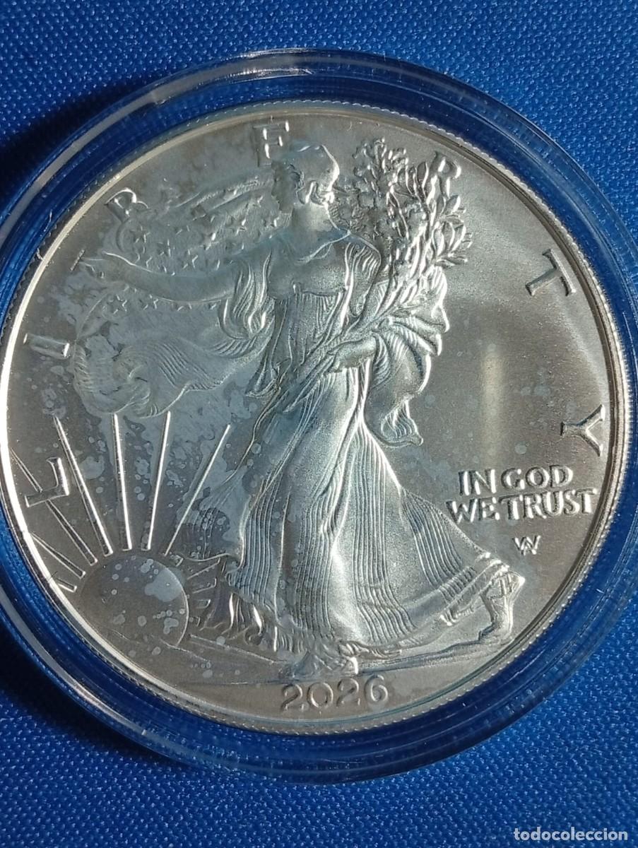 Monedas antiguas de Am&eacute;rica: Onza de plata fina &Auml;guila Americana EE UU a&ntilde;o 2026