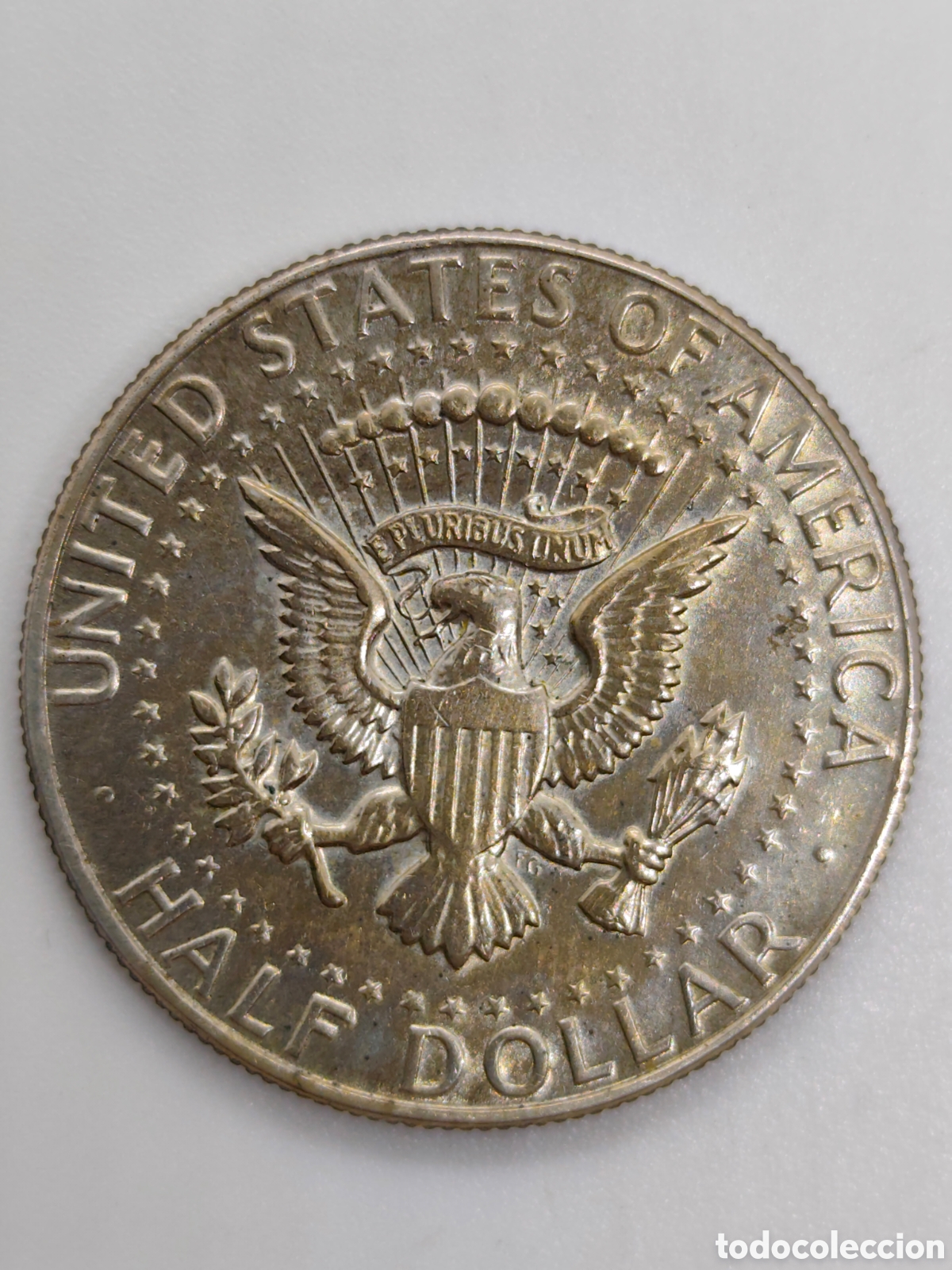 Monedas antiguas de Am&eacute;rica: Moneda de plata usa 1968 - Foto 2