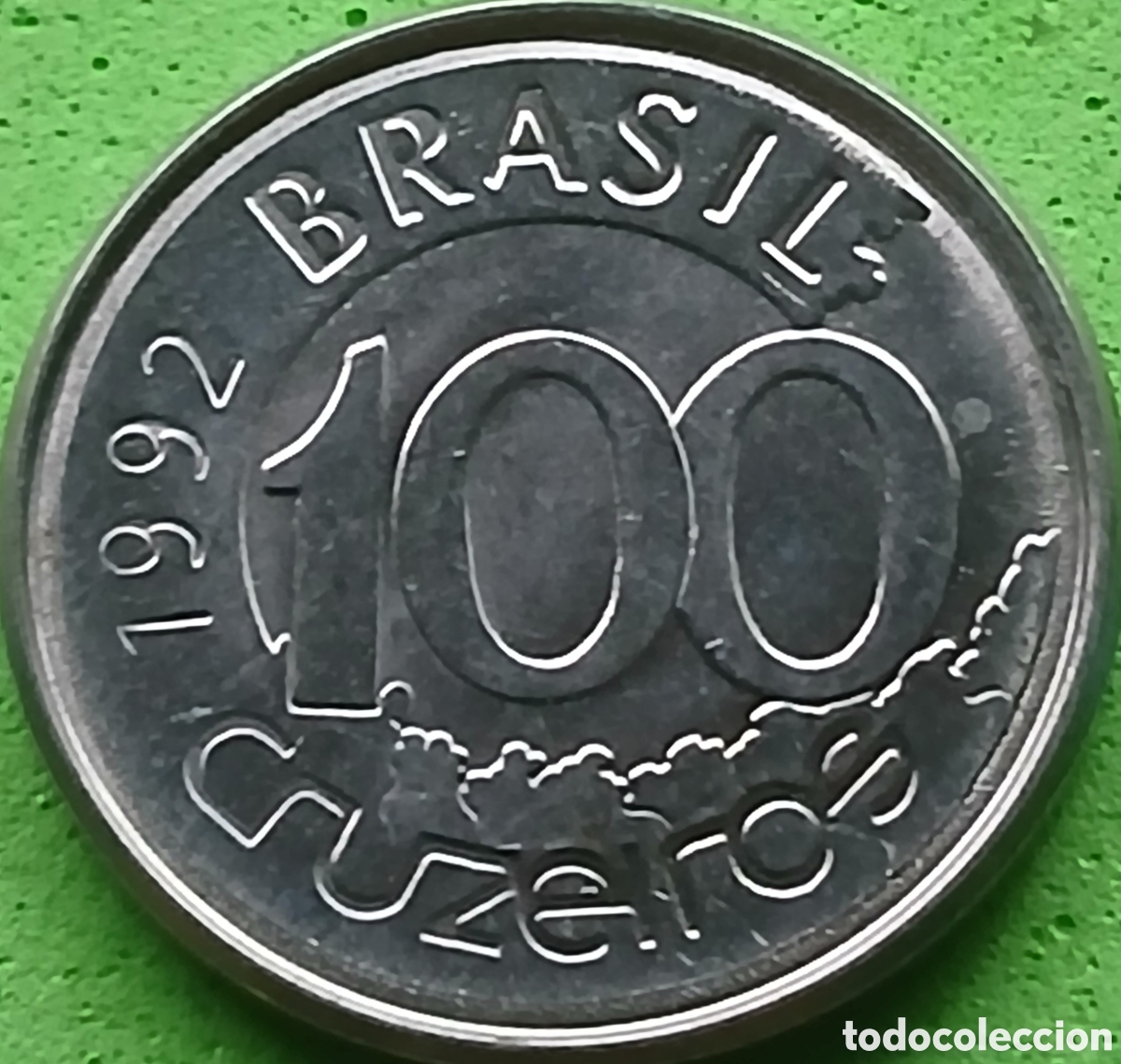 Monedas antiguas de Am&eacute;rica: Brasil 100 cruzeiros 1992 km#623