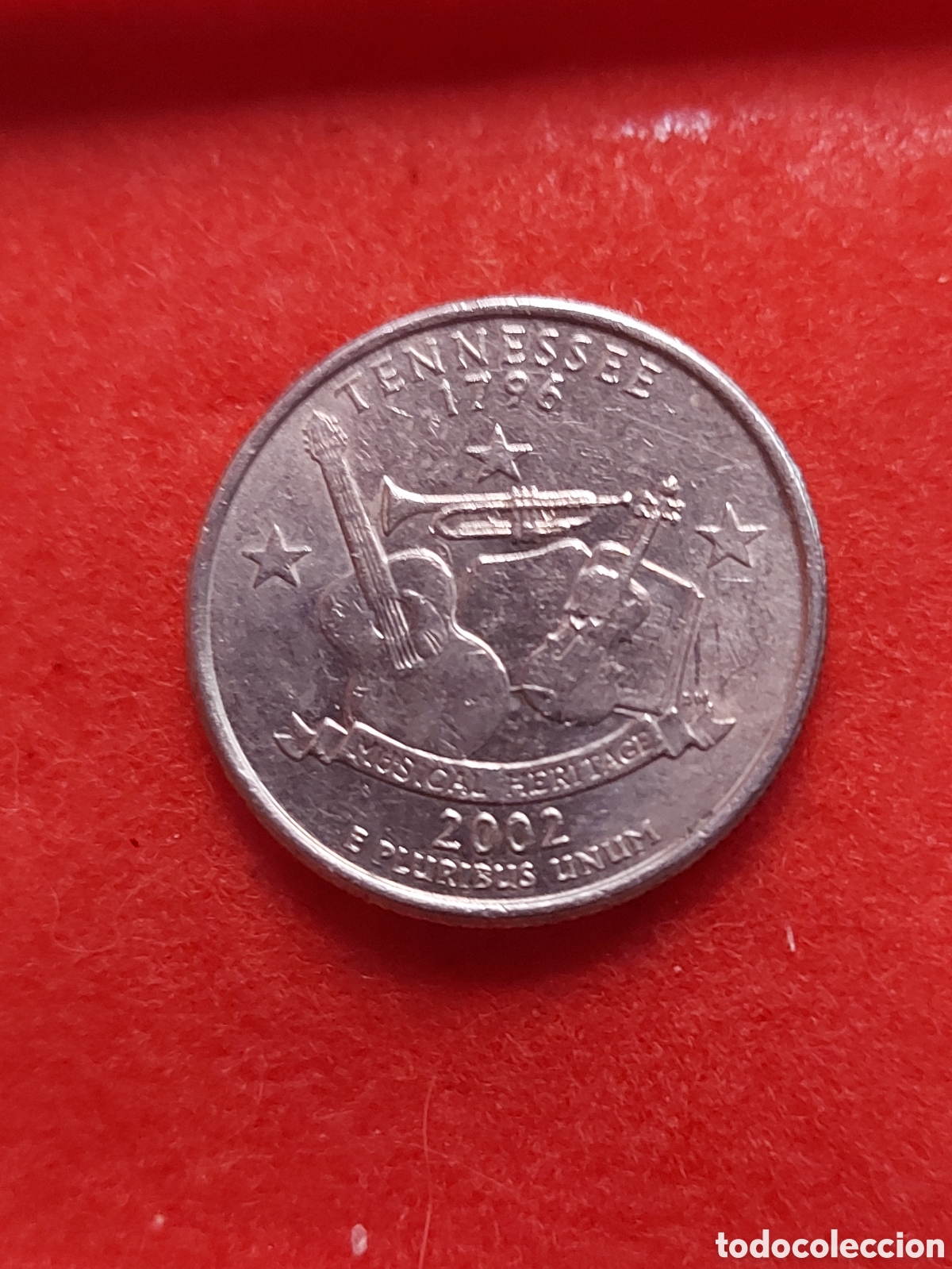 Monedas antiguas de Am&eacute;rica: MONEDA USA 1/4 QUARTER CUARTO DOLAR DOLLAR ESTADOS UNIDOS 2002 P TENNESSEE