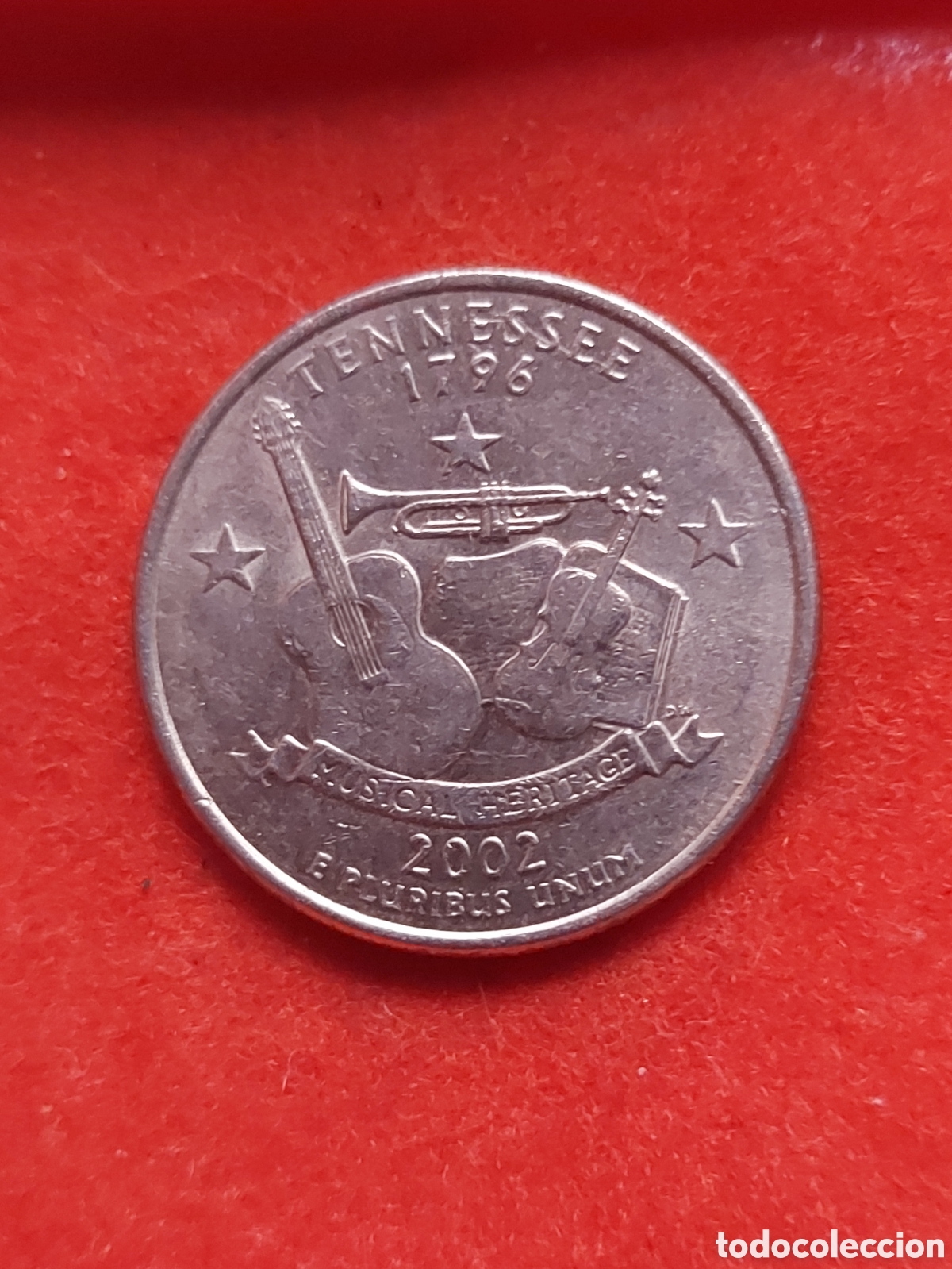 Monedas antiguas de Am&eacute;rica: MONEDA USA 1/4 QUARTER CUARTO DOLAR DOLLAR ESTADOS UNIDOS 2002 P TENNESSEE