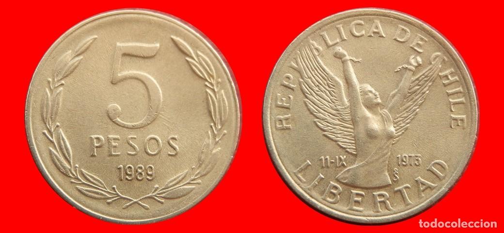 Monedas antiguas de Am&eacute;rica: 5 PESOS 1989 CHILE-153556