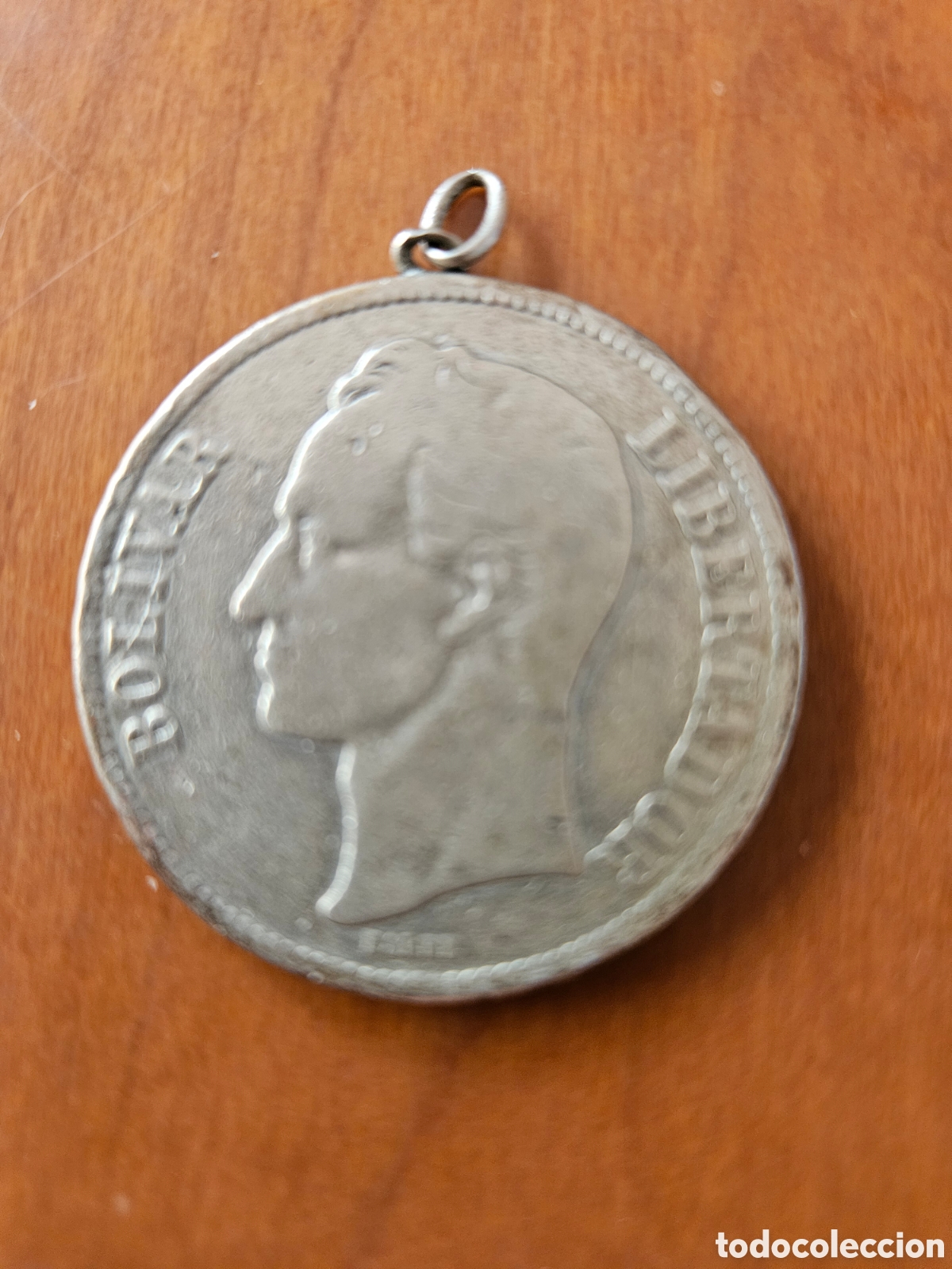 Monedas antiguas de Am&eacute;rica: 5 Bol&iacute;vares de plata de 1929