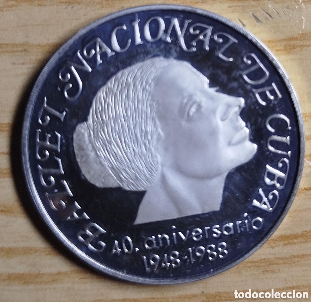Monedas antiguas de Am&eacute;rica: Cuba 5 Pesos 1988 &ndash; 40 Aniversario Ballet Nacional &ndash; Plata 999 &ndash; 16 g