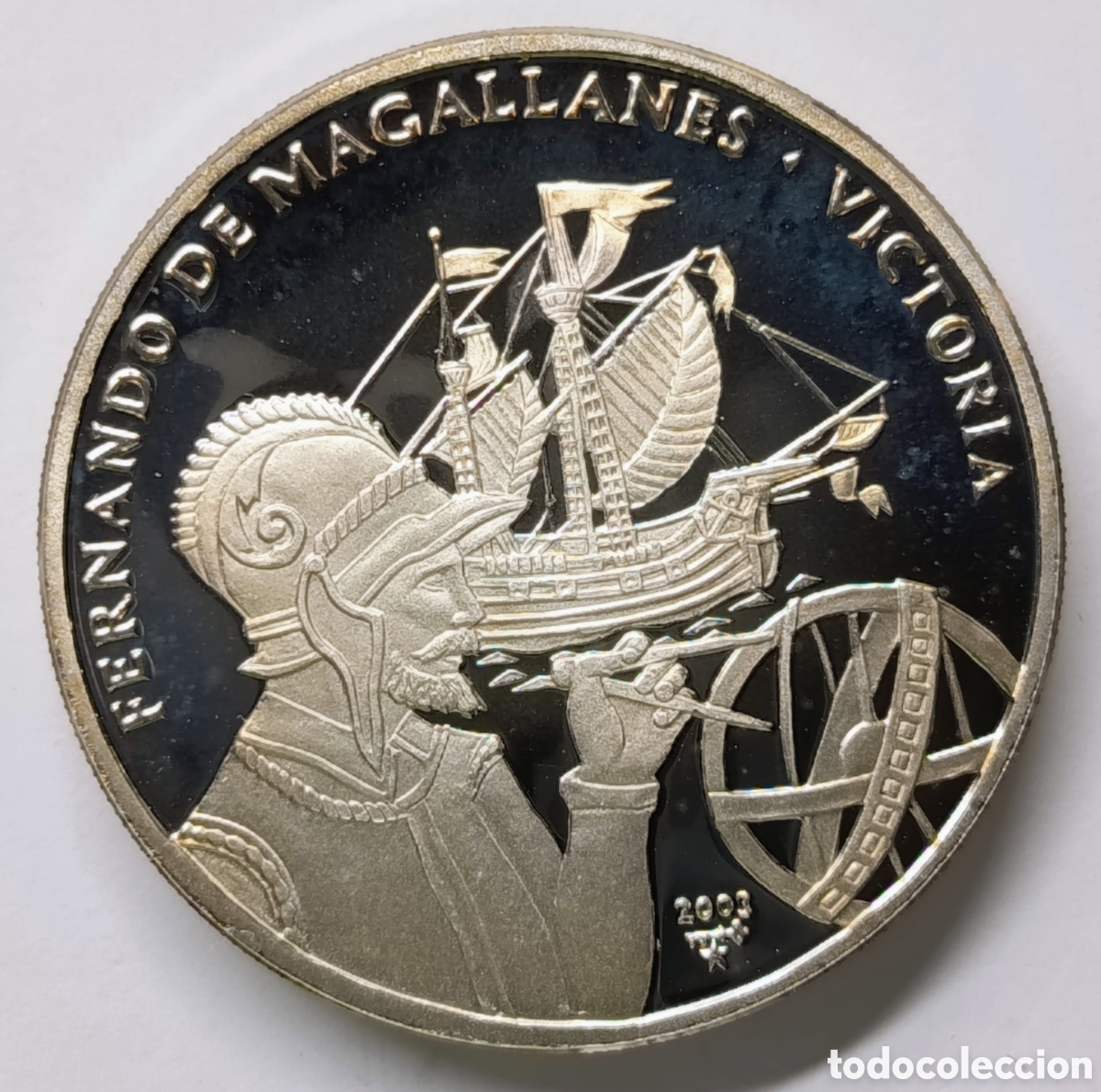 Monedas antiguas de Am&eacute;rica: CUBA. MONEDAS DE 10 PESOS 2003 &ldquo;FERNANDO DE MAGALLANES&rdquo;. PLATA. PROOF. 20 GRAMOS. ,999. ESCASA