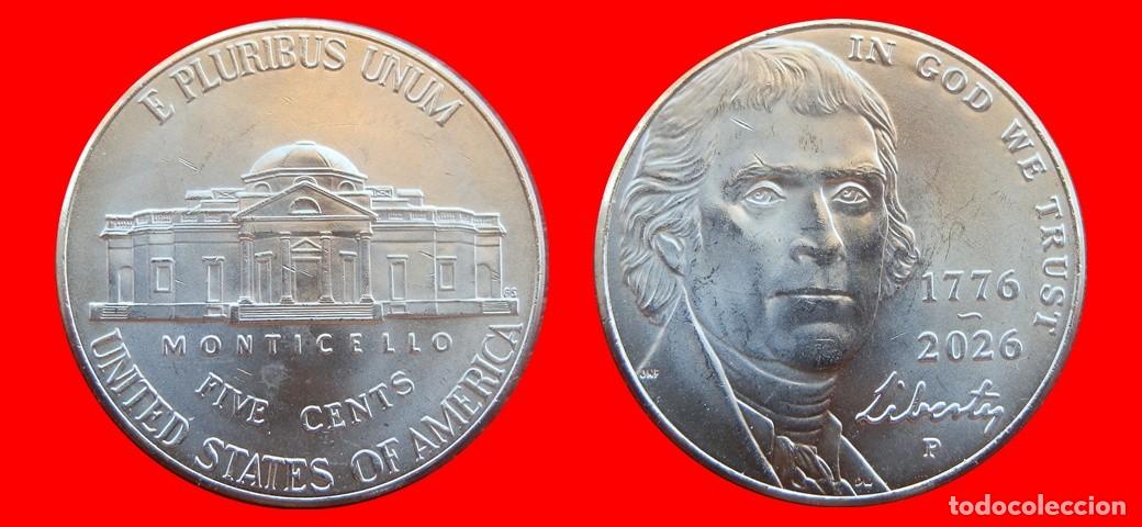 Monedas antiguas de Am&eacute;rica: 5 CENTAVOS 2026-P SIN CIRCULAR USA-9344SC