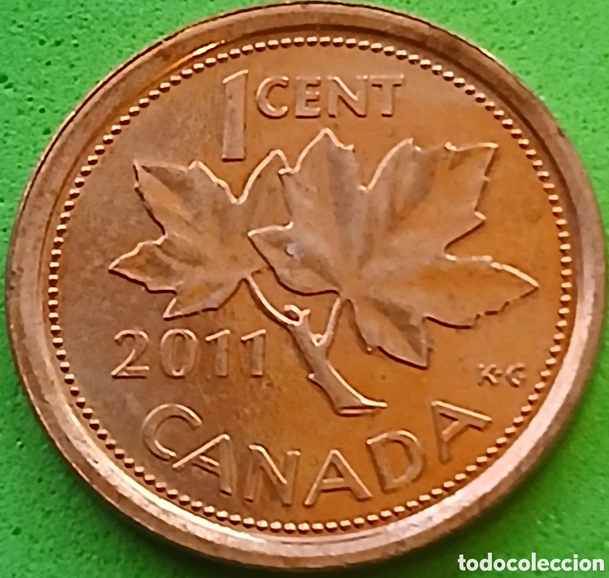 Monedas antiguas de Am&eacute;rica: Canad&aacute; 1 cent 2011 km#490 no magn&eacute;tica
