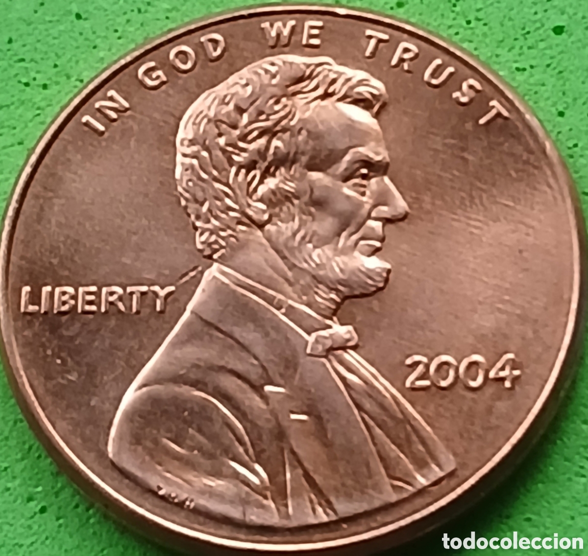 Monedas antiguas de Am&eacute;rica: USA one cent 2004 km#201b sin marca de ceca