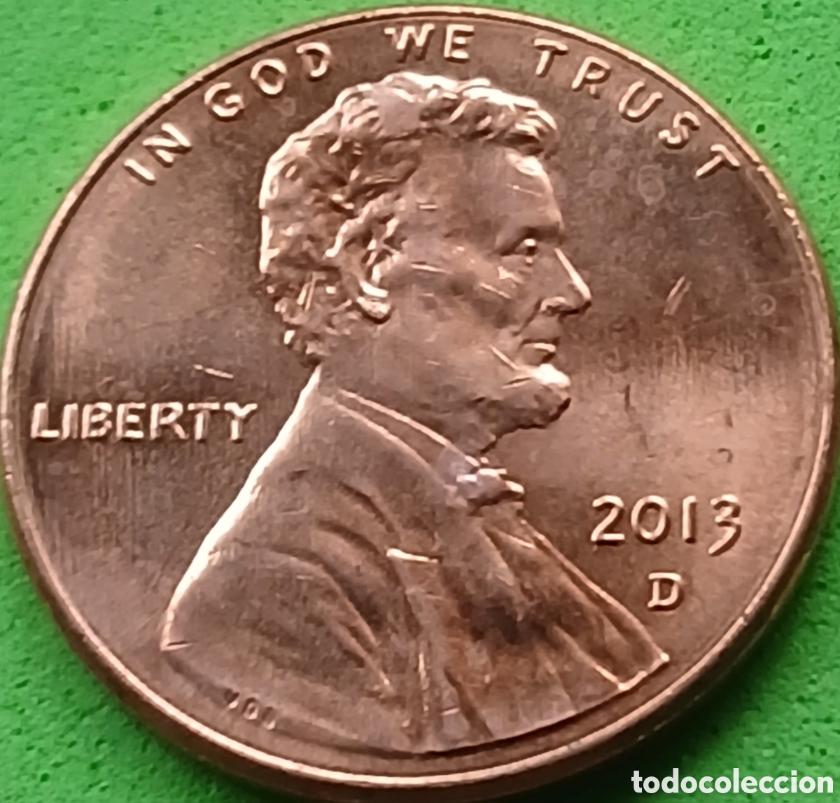 Monedas antiguas de Am&eacute;rica: USA one cent 2013 D km#468