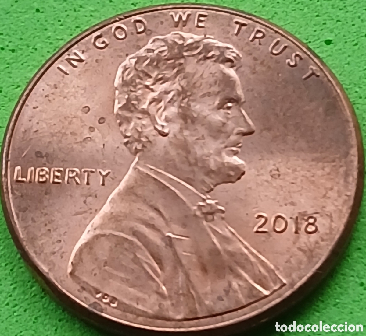 Monedas antiguas de Am&eacute;rica: USA one cent 2018 km#468 sin marca de ceca
