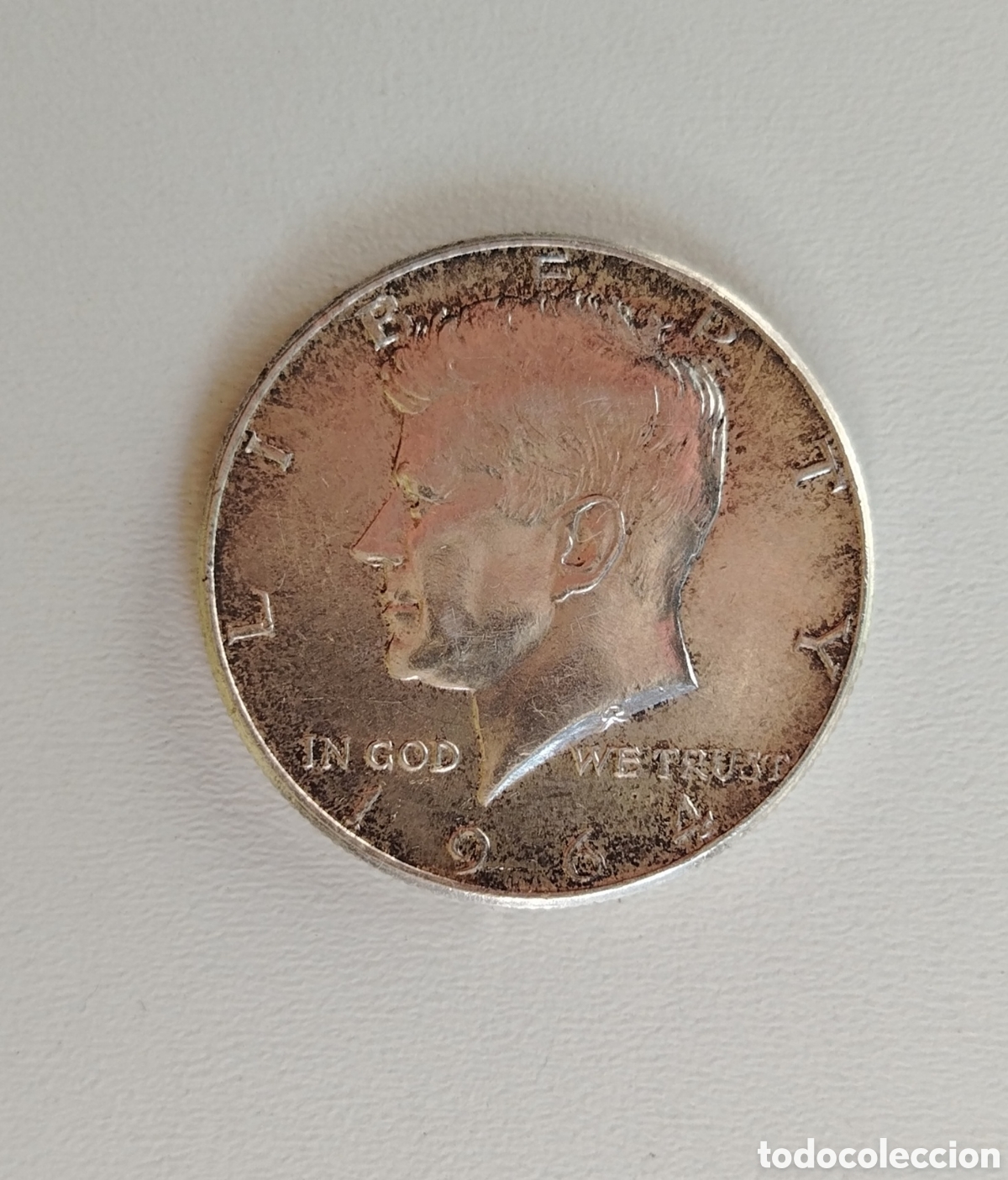 Monedas antiguas de Am&eacute;rica: Moneda m&iacute;tica half d&oacute;llar de plata 1964