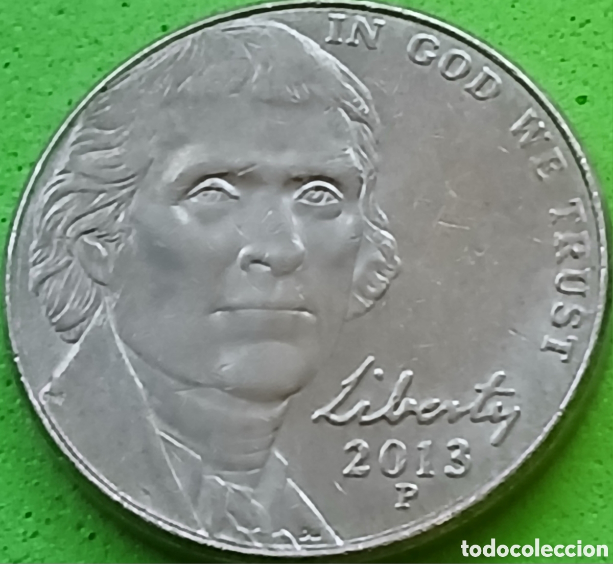 Monedas antiguas de Am&eacute;rica: USA five cents 2013 P km#381