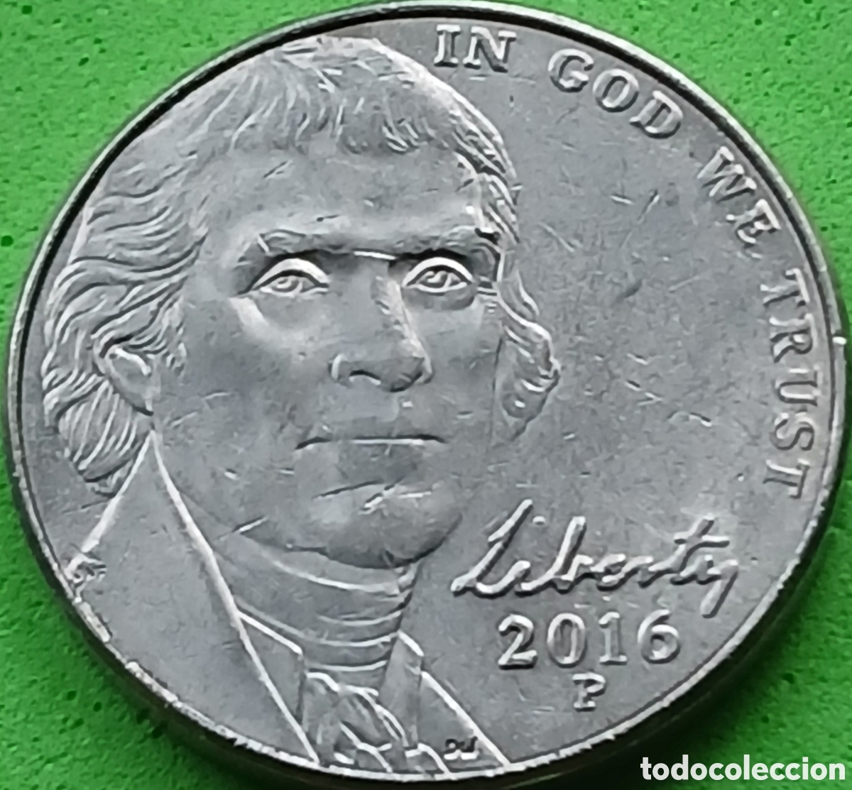 Monedas antiguas de Am&eacute;rica: USA five cents 2016 P km#381