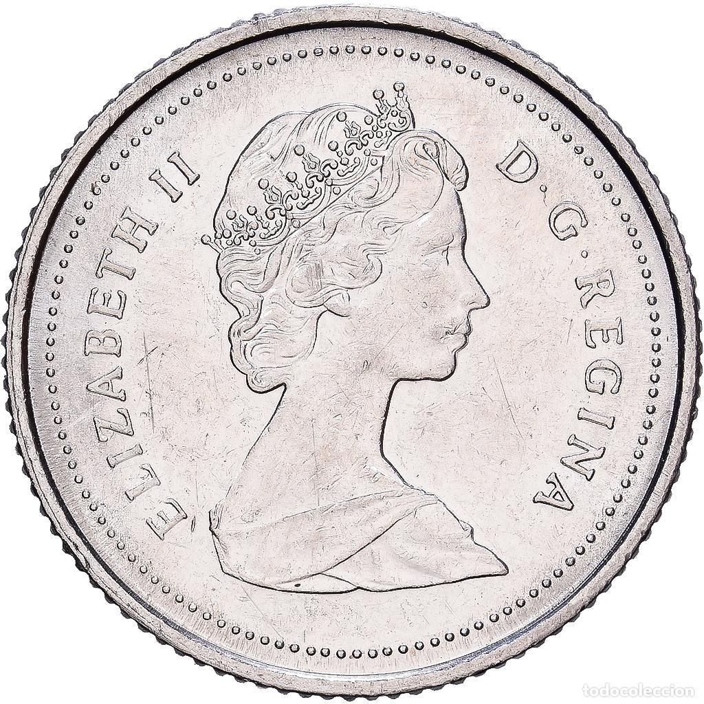 Monedas antiguas de Am&eacute;rica: [#1224740] Canad&aacute;, Elizabeth II, 10 Cents, 1985, Royal Canadian Mint, N&iacute;quel, MBC