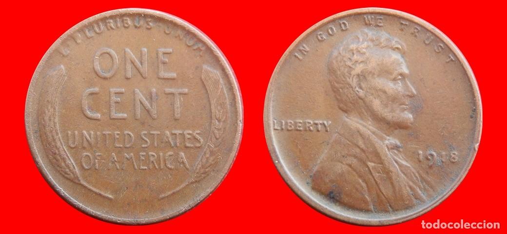 Monedas antiguas de Am&eacute;rica: 1 CENTAVO 1918 USA-153589