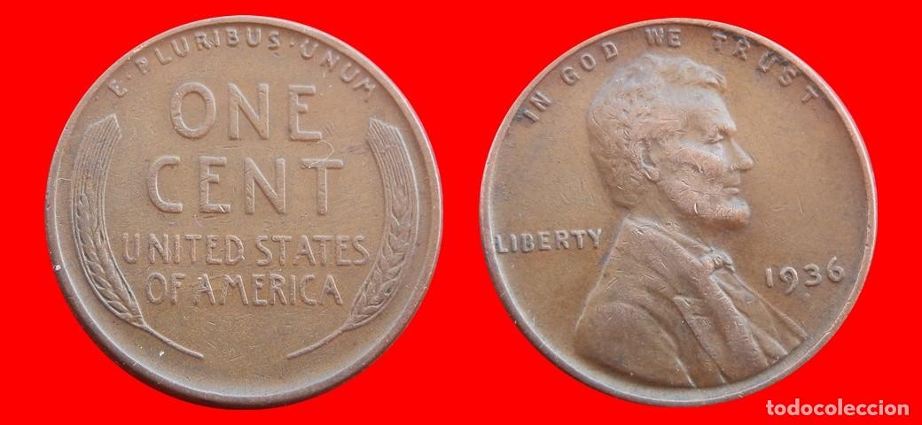 Monedas antiguas de Am&eacute;rica: 1 CENTAVO 1936 USA-153597