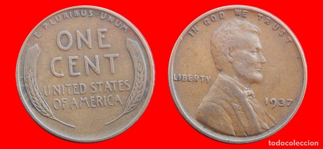 Monedas antiguas de Am&eacute;rica: 1 CENTAVO 1937 USA-153598
