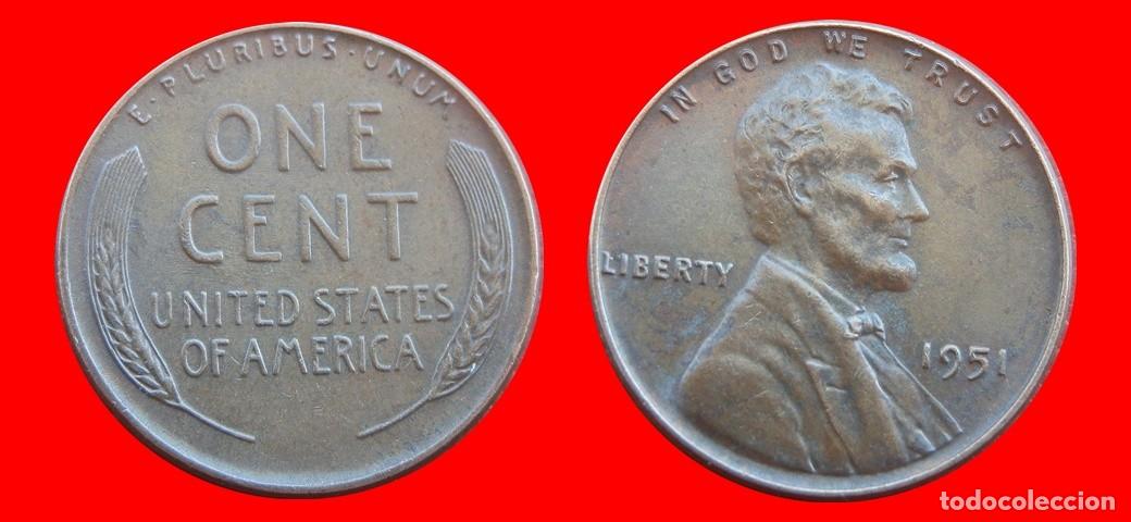 Monedas antiguas de Am&eacute;rica: 1 CENTAVO 1951 USA-153608