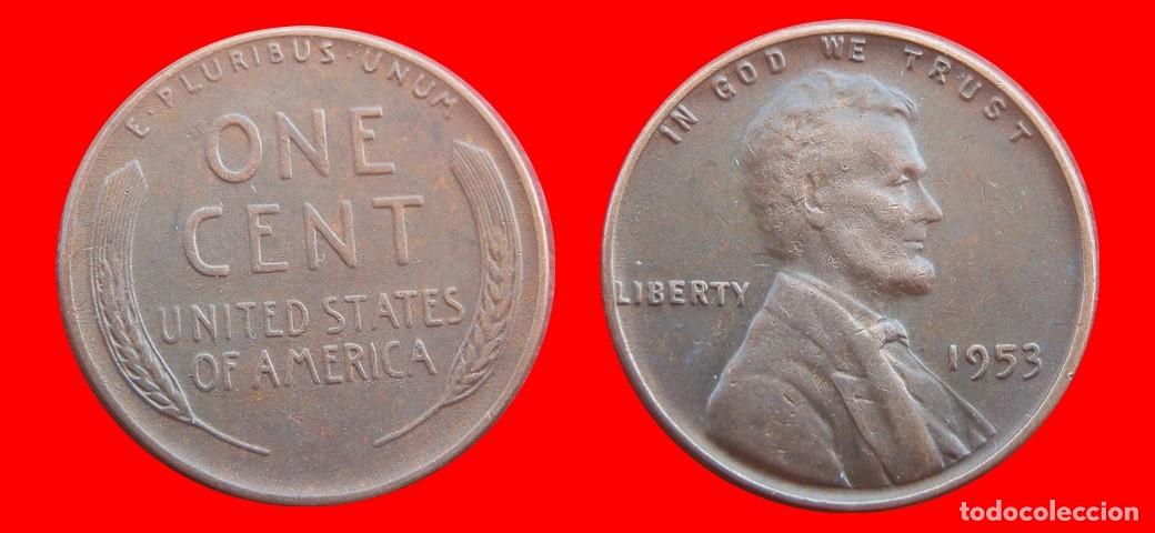 Monedas antiguas de Am&eacute;rica: 1 CENTAVO 1953 USA-153610