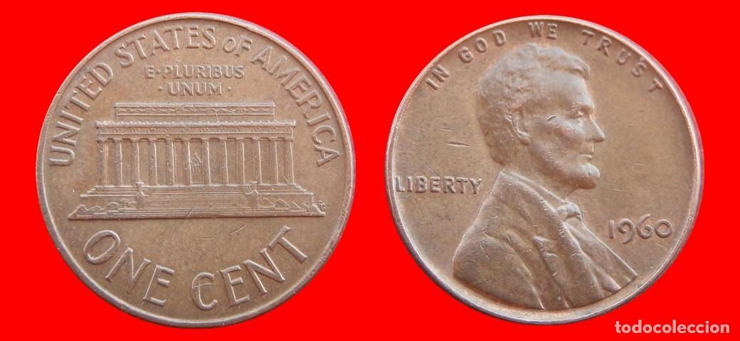 Monedas antiguas de Am&eacute;rica: 1 CENTAVO 1960 USA-153615