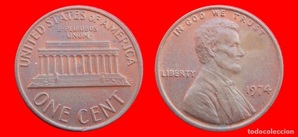 Monedas antiguas de Am&eacute;rica: 1 CENTAVO 1974 USA-153620