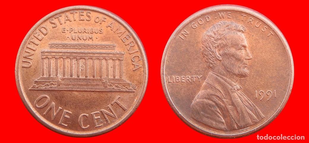 Monedas antiguas de Am&eacute;rica: 1 CENTAVO 1991 USA-153626