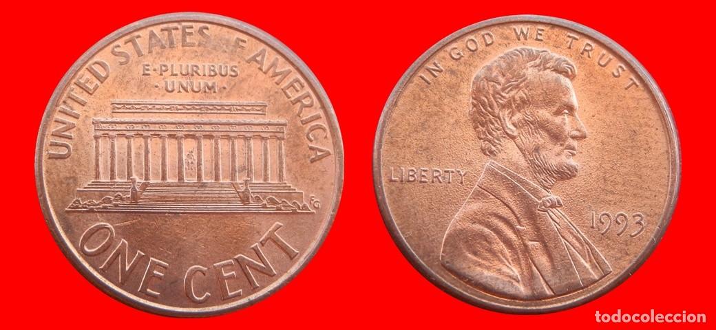 Monedas antiguas de Am&eacute;rica: 1 CENTAVO 1993 USA-153627