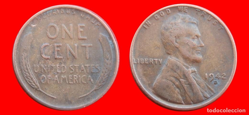 Monedas antiguas de Am&eacute;rica: 1 CENTAVO 1942-D USA-153631