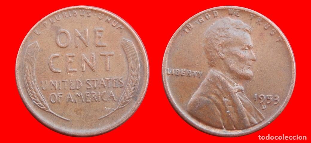 Monedas antiguas de Am&eacute;rica: 1 CENTAVO 1953-D USA-153635