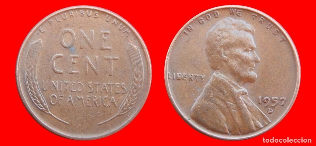 Monedas antiguas de Am&eacute;rica: 1 CENTAVO 1957-D USA-153639